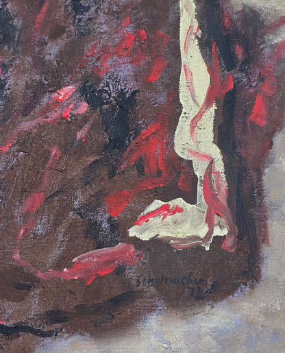 Emil Schumacher was a German painter. He was an important representative of abstract expressionism i - MJ Auction Gallery - Painting