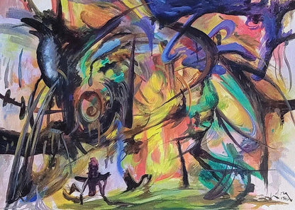 Emilio Vedova (9 August 1919 – 25 October 2006) was a modern Italian painter. He is considered one - MJ Auction Gallery - Painting