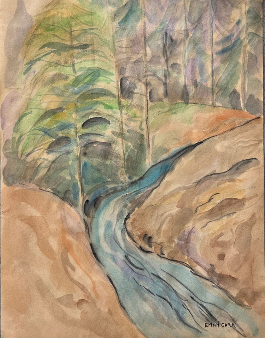 Emily Carr was a Canadian artist who was inspired by the monumental art and villages of the First Na - MJ Auction Gallery - Painting