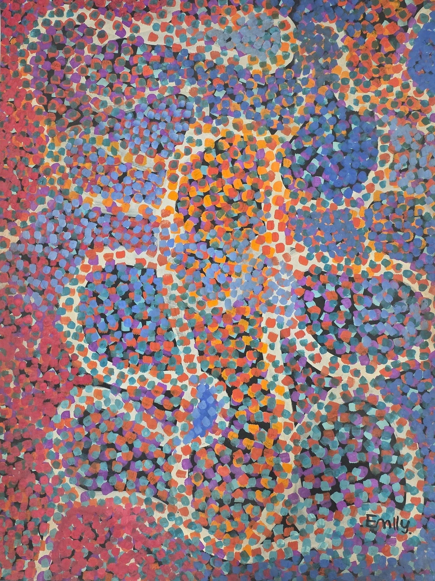 Emily Kane Kngwarreye (1910 - 1996) was an Australian artist known for her abstract paintings of the - MJ Auction Gallery - Painting