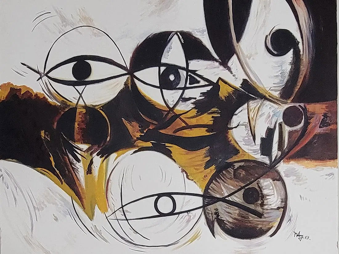 Ernst Wilhelm Nay (June 11, 1902 – April 8, 1968) was a German painter and graphic designer of - MJ Auction Gallery - Painting