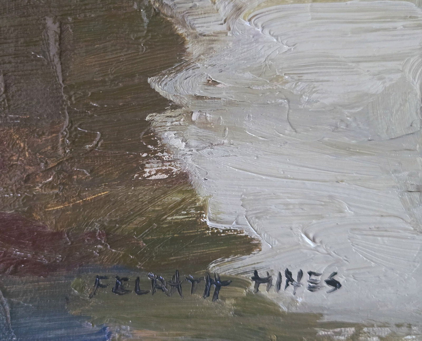 Felrath Hines was an African American visual artist and art conservator. Hines served as a - MJ Auction Gallery - Painting