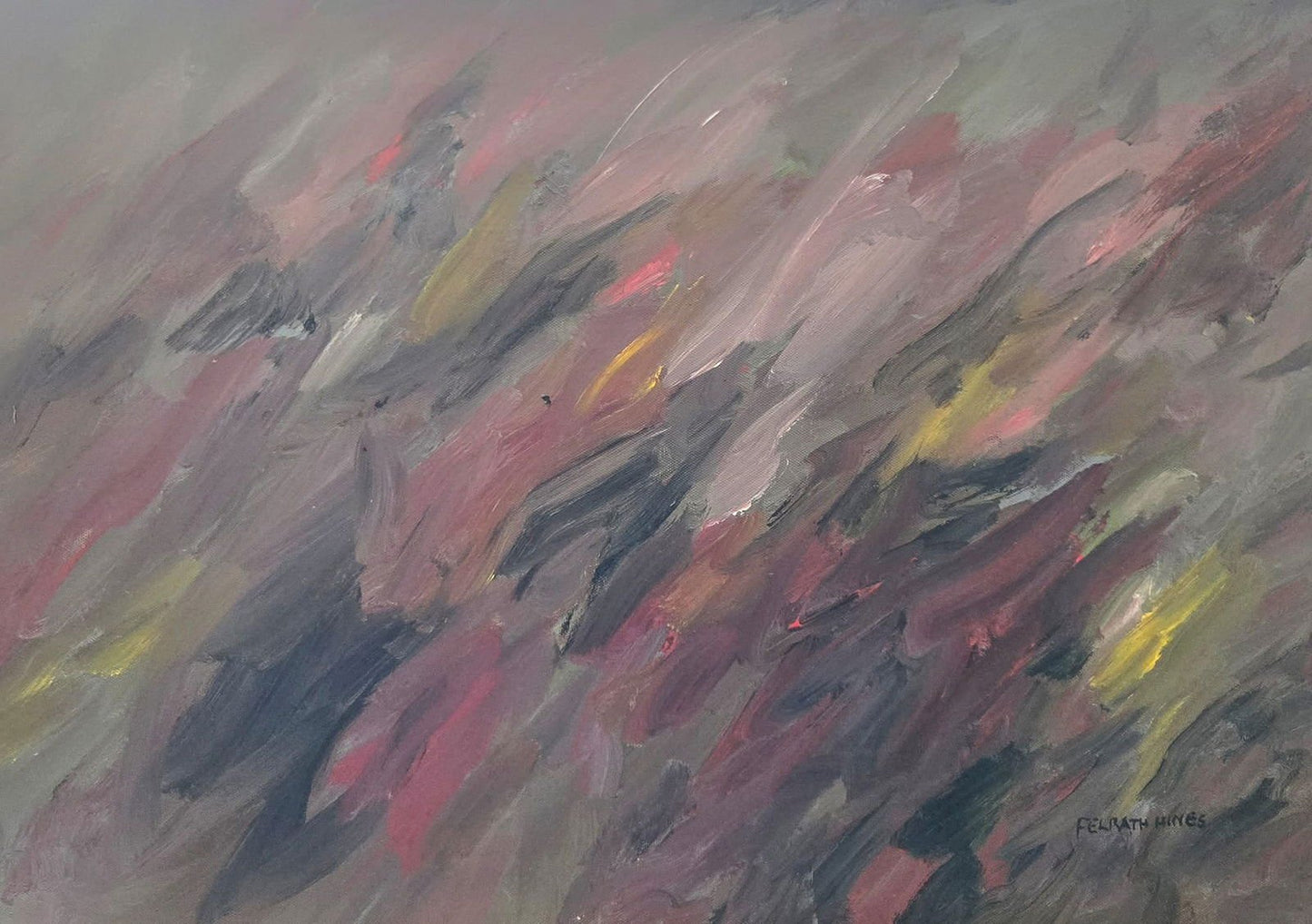 Felrath Hines was an African American visual artist and art conservator. Hines served as a conservat - MJ Auction Gallery - Painting