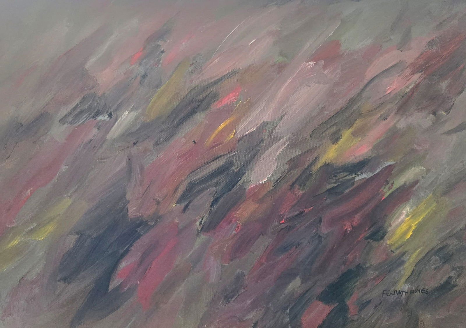 Felrath Hines was an African American visual artist and art conservator. Hines served as a conservat - MJ Auction Gallery - Painting