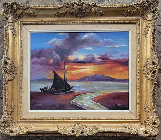 Fernando Amorsolo y Cueto was a portraitist and painter of rural Philippine landscapes. Nicknamed - MJ Auction Gallery - Painting
