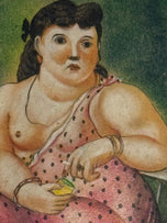 Fernando Botero Angulo is a Colombian painter and sculptor known for his signature style,