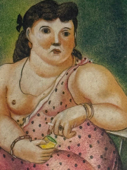 Fernando Botero Angulo is a Colombian painter and sculptor known for his signature style, - MJ Auction Gallery - Painting