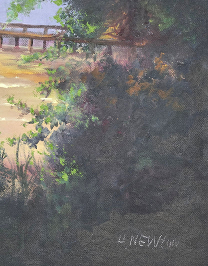 Harold Newton was an American landscape artist. He was a founding member of the Florida Highwaymen, - MJ Auction Gallery - Painting