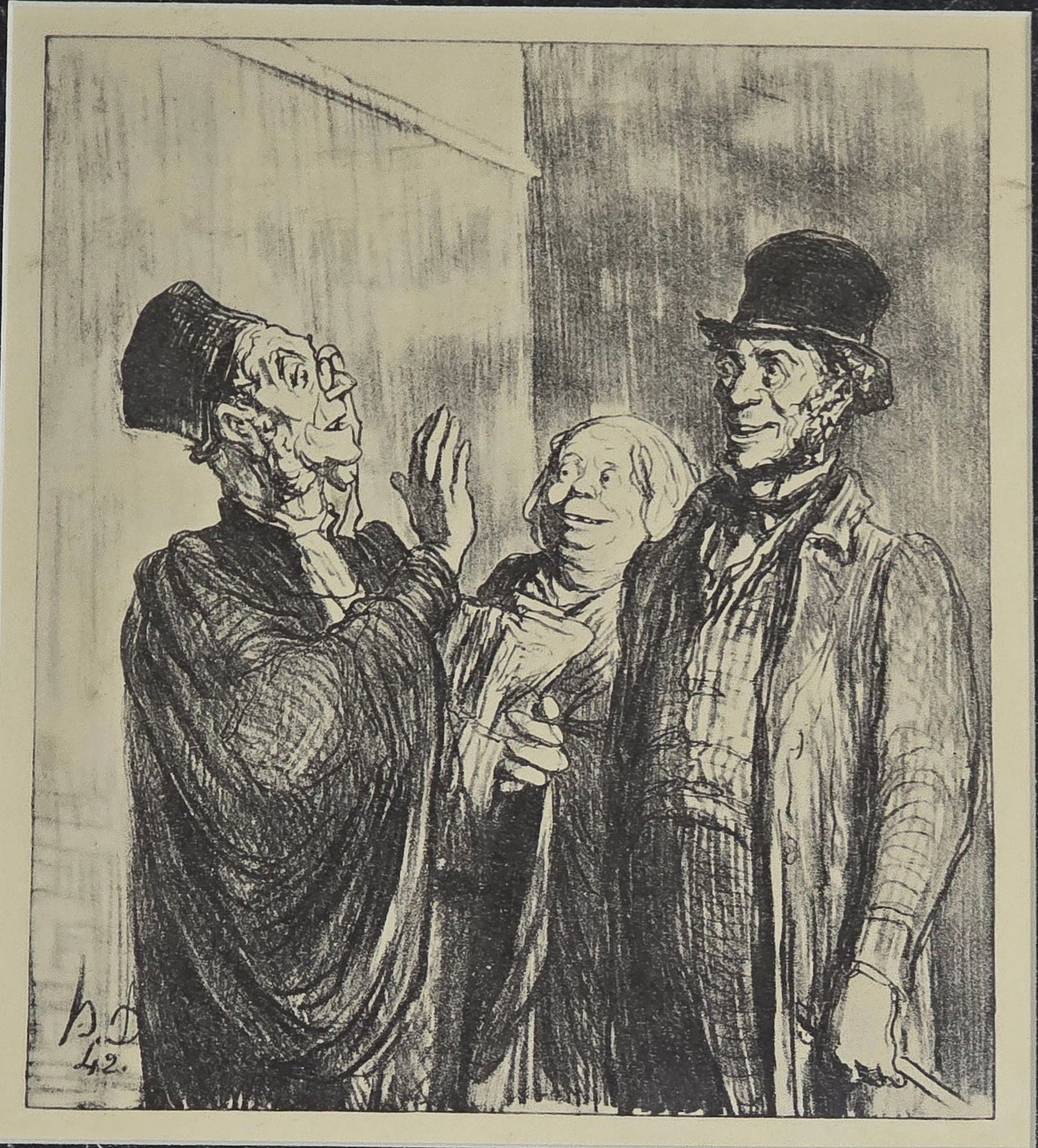 Honoré - Victorin Daumier was a French painter, sculptor, and printmaker, whose many works offer - MJ Auction Gallery - Painting