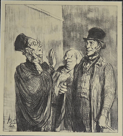 Honoré - Victorin Daumier was a French painter, sculptor, and printmaker, whose many works offer - MJ Auction Gallery - Painting