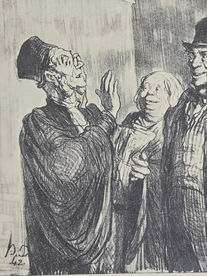 Honoré - Victorin Daumier was a French painter, sculptor, and printmaker, whose many works offer - MJ Auction Gallery - Painting
