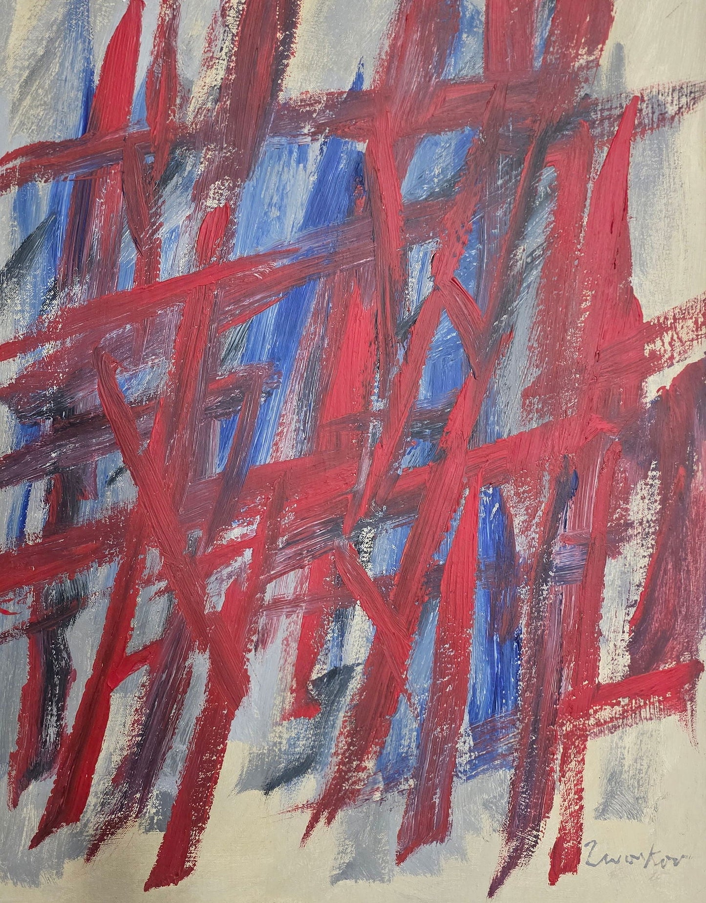 Jack Tworkov (15 August 1900 – 4 September 1982) was an American abstract expressionist - MJ Auction Gallery - Painting