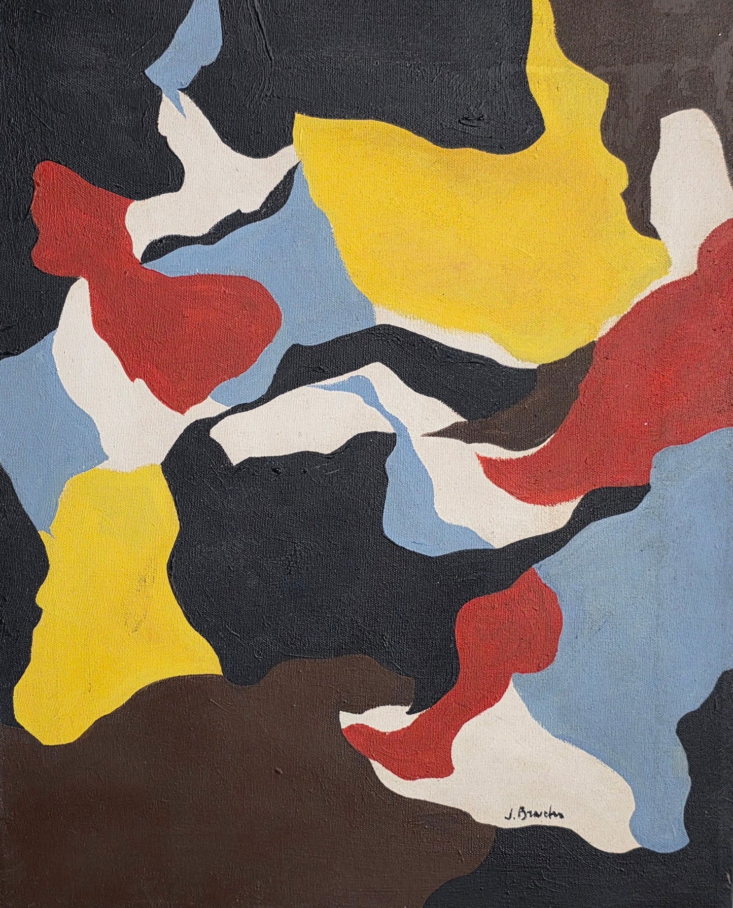 James David Brooks (October 18, 1906 – March 9, 1992) was an American Abstract Expressionist, - MJ Auction Gallery - Painting