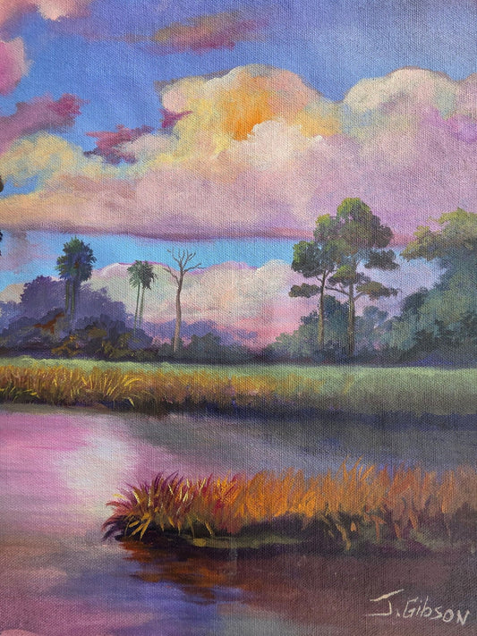 James Gibson (1938 - 2017) is an American landscape artist from Moore Haven, Florida and one of the - MJ Auction Gallery - Painting