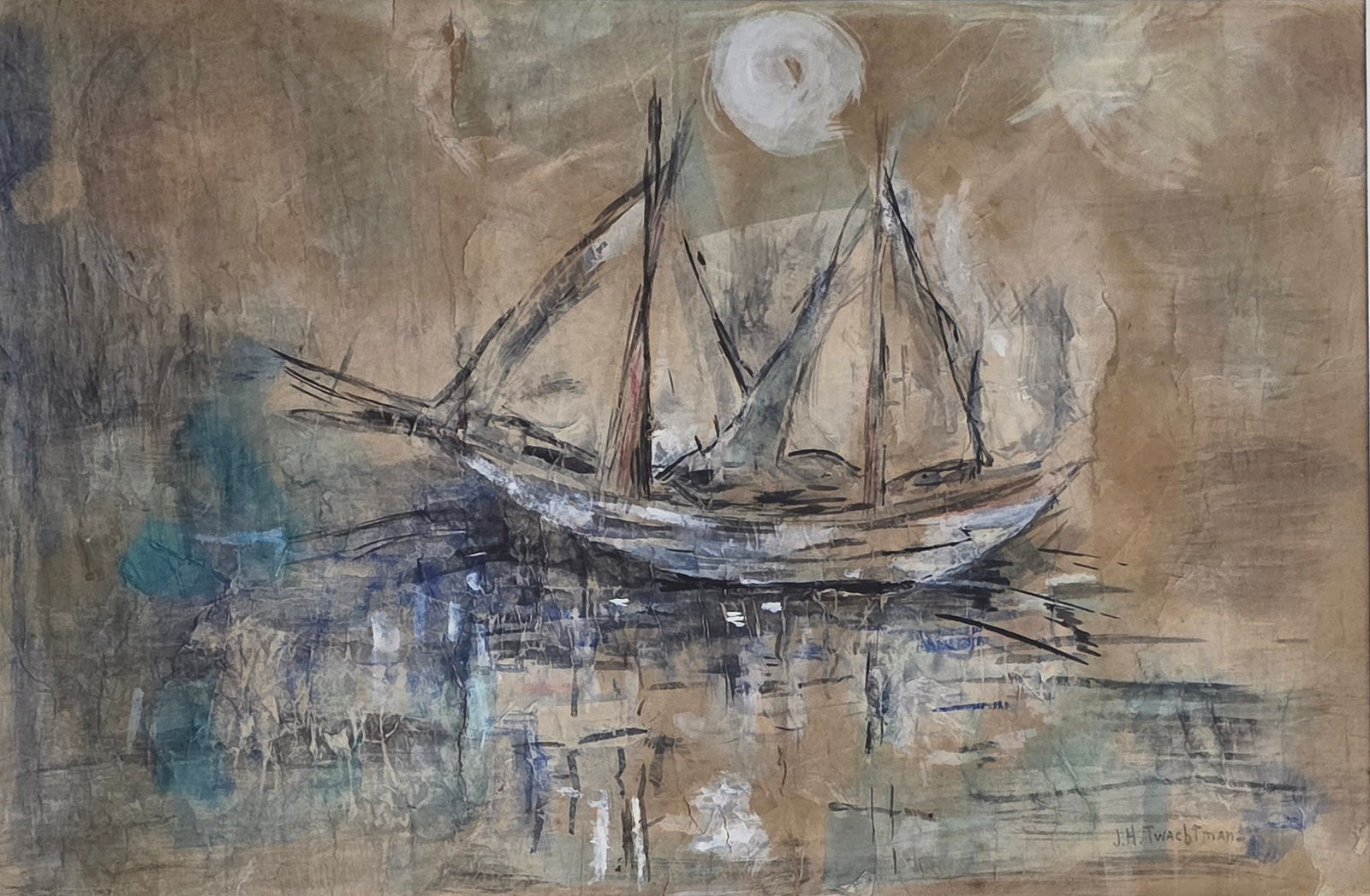 John Henry Twachtman was an American painter best known for his impressionist landscapes, though his - MJ Auction Gallery - Painting