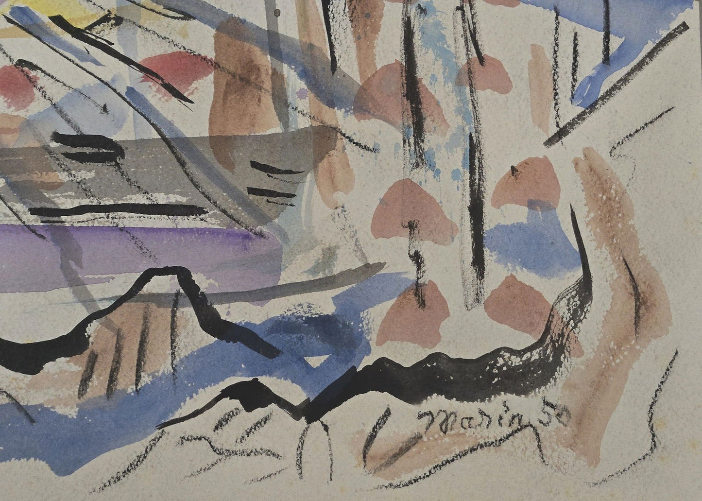 John Marin (December 23, 1870 – October 2, 1953) was an early American modernist visual artist. - MJ Auction Gallery - Painting