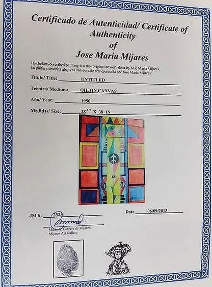 José María Mijares (born 1921 in Havana, Cuba - d. March, 2004) was a Cuban contemporary visual - MJ Auction Gallery - Painting
