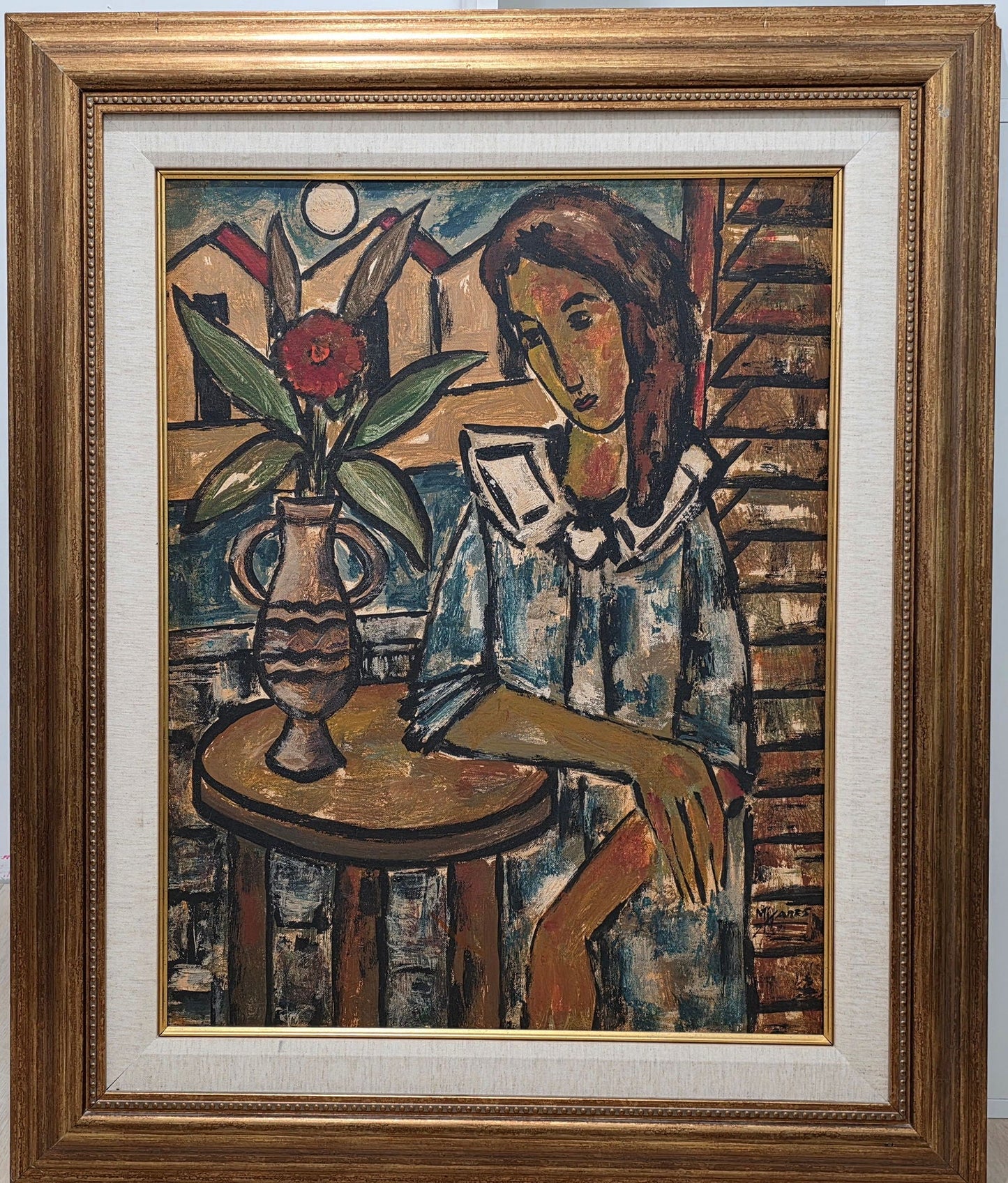 Jose Mijares Cuban Artist: b. 1921 - 2004. In 1942 this Cuban artist was admitted to San Alejandro - MJ Auction Gallery - Painting