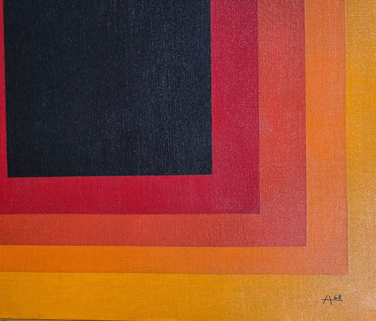 Josef Albers was a German - born American artist and educator who is considered one of the most - MJ Auction Gallery - Painting