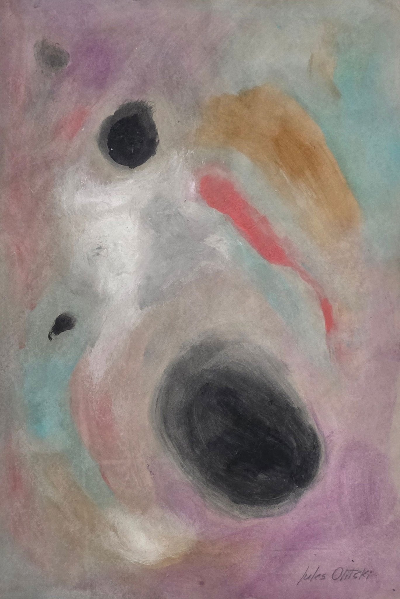 Jules Olitski explored the material properties of paint; he often used non-standard materials such - MJ Auction Gallery - Painting