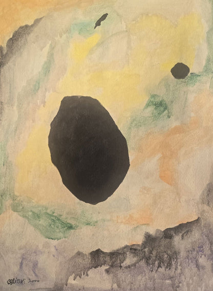 Jules Olitski explored the material properties of paint; he often used non - standard materials such a - MJ Auction Gallery - Painting