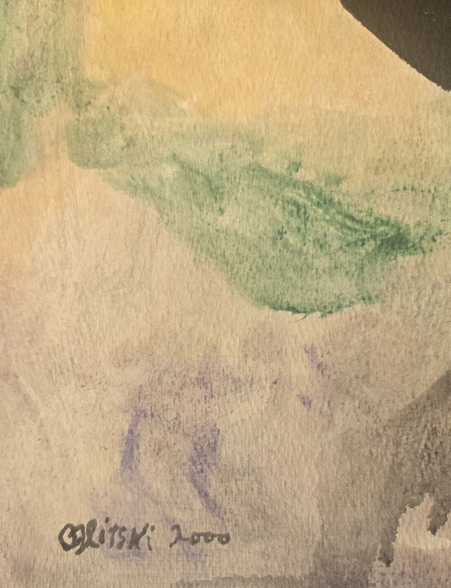 Jules Olitski explored the material properties of paint; he often used non - standard materials such a - MJ Auction Gallery - Painting