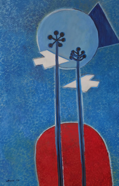 Kim Whanki was a Korean painter and pioneering abstract artist. Kim lived and worked in a number of - MJ Auction Gallery - Painting