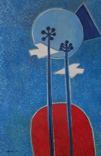 Kim Whanki was a Korean painter and pioneering abstract artist. Kim lived and worked in a number of - MJ Auction Gallery - Painting
