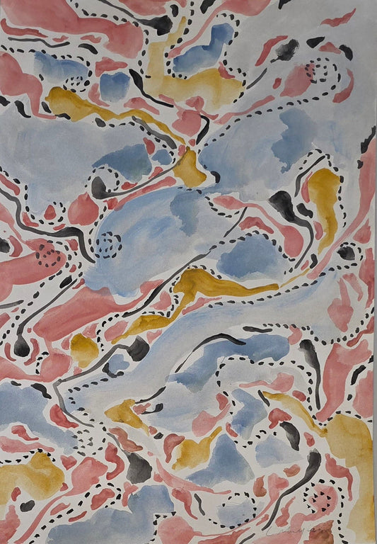 Lee Mullican was an American painter, curator, and art teacher. He was an influential member of the - MJ Auction Gallery - Painting