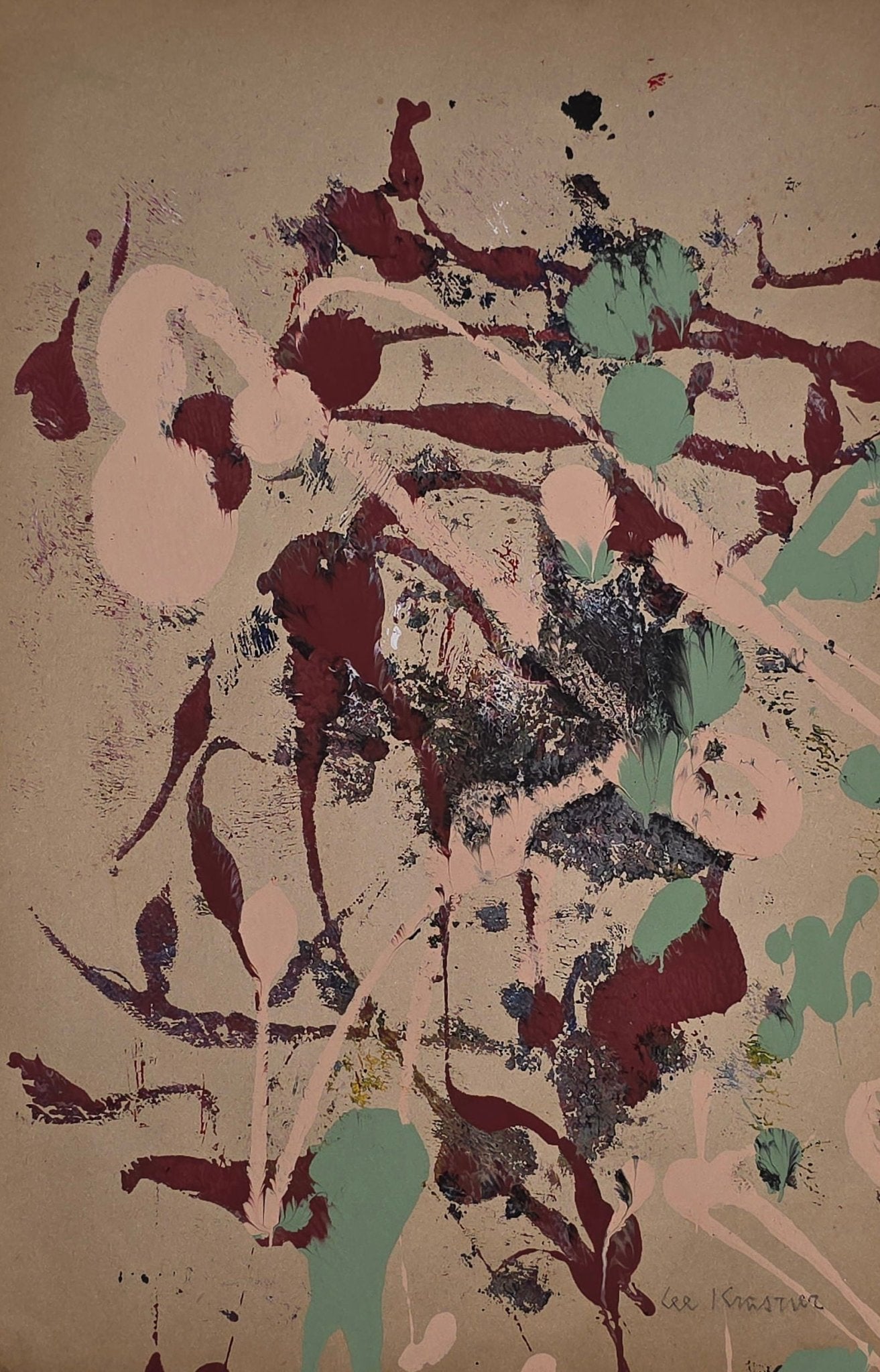 Lenore "Lee" Krasner was an American painter and visual artist active primarily in New York whose wo - MJ Auction Gallery - Painting