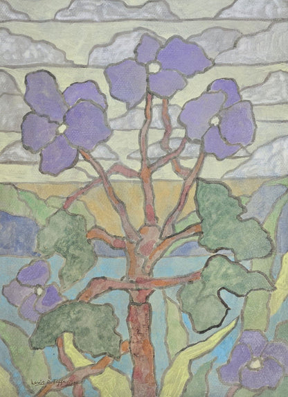 Louis Comfort Tiffany (February 18, 1848 – January 17, 1933) was an American artist and designer - MJ Auction Gallery - Painting