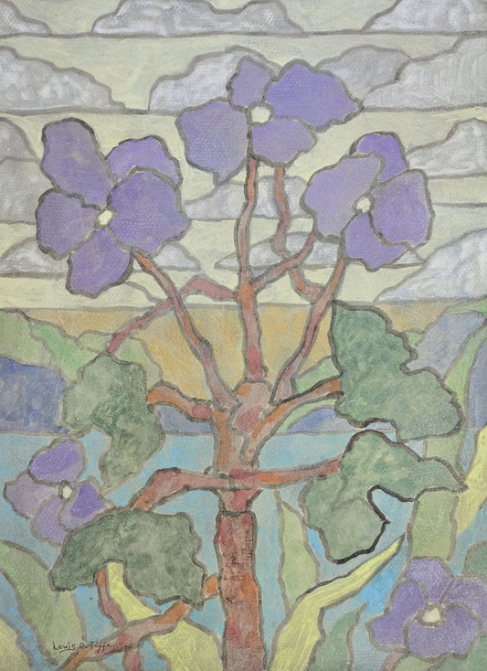 Louis Comfort Tiffany (February 18, 1848 – January 17, 1933) was an American artist and designer - MJ Auction Gallery - Painting