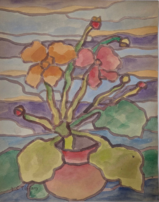 Louis Comfort Tiffany (February 18, 1848 – January 17, 1933) was an American artist and designer - MJ Auction Gallery - Painting