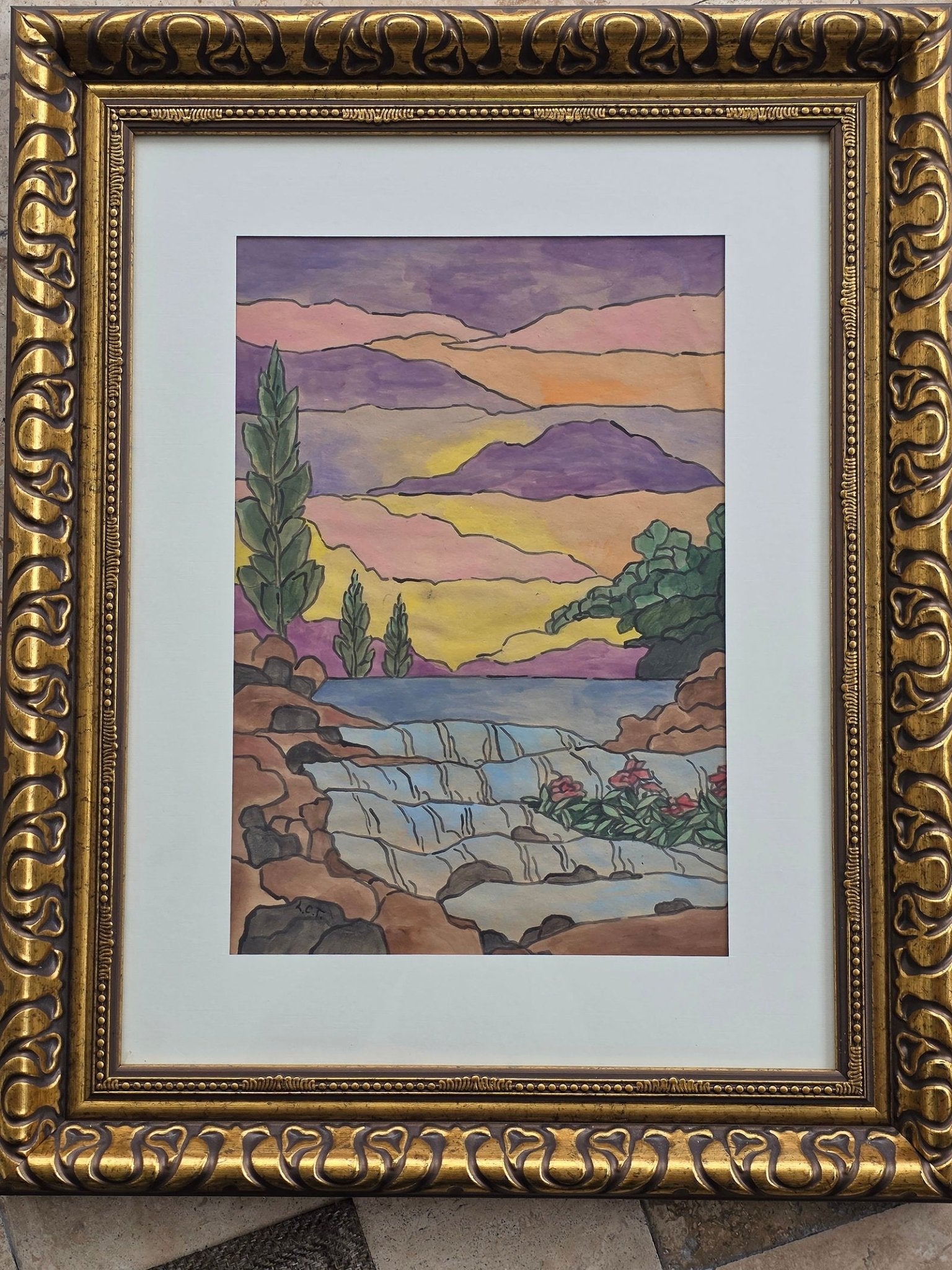 Louis Comfort Tiffany (February 18, 1848 – January 17, 1933) was an American artist and designer - MJ Auction Gallery - Painting