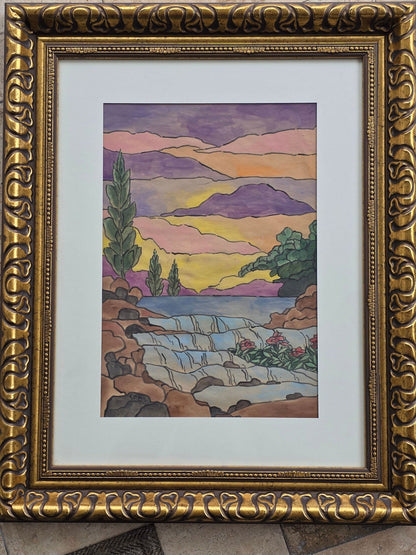 Louis Comfort Tiffany (February 18, 1848 – January 17, 1933) was an American artist and designer - MJ Auction Gallery - Painting
