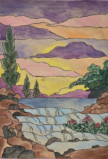 Louis Comfort Tiffany (February 18, 1848 – January 17, 1933) was an American artist and designer - MJ Auction Gallery - Painting
