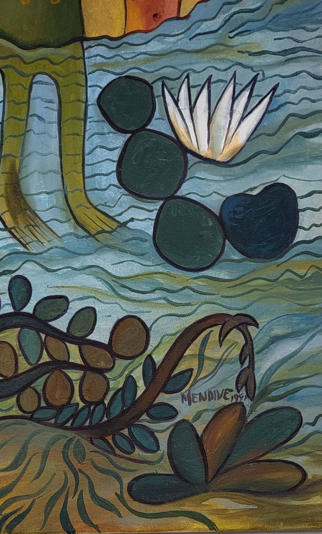 Manuel Mendive Hoyos is an Afro - Cuban artist. Mendive was born in Havana, Cuba, in 1944. His family - MJ Auction Gallery - Painting