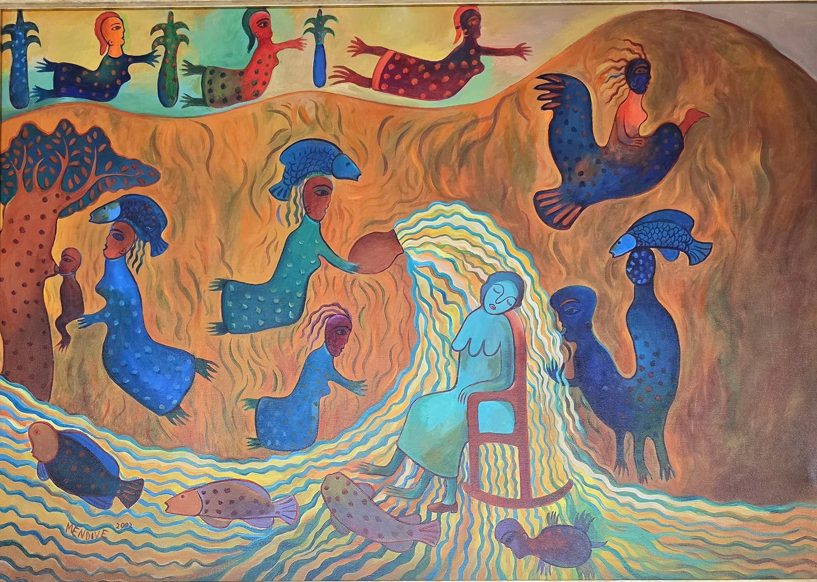 Manuel Mendive Hoyos is an Afro-Cuban artist. Mendive was born in Havana, Cuba, in 1944. His family - MJ Auction Gallery - Painting