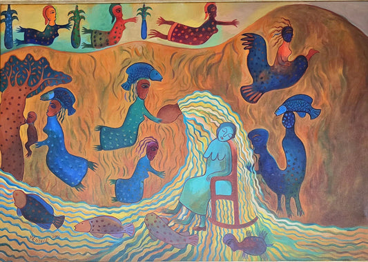 Manuel Mendive Hoyos is an Afro-Cuban artist. Mendive was born in Havana, Cuba, in 1944. His family - MJ Auction Gallery - Painting