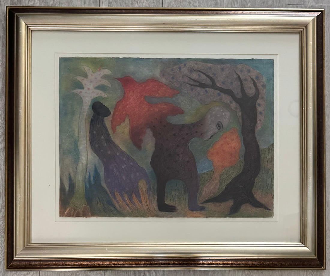Manuel Mendive Hoyos is an Afro - Cuban artist. Mendive was born in Havana, Cuba, in 1944. His family - MJ Auction Gallery - Painting