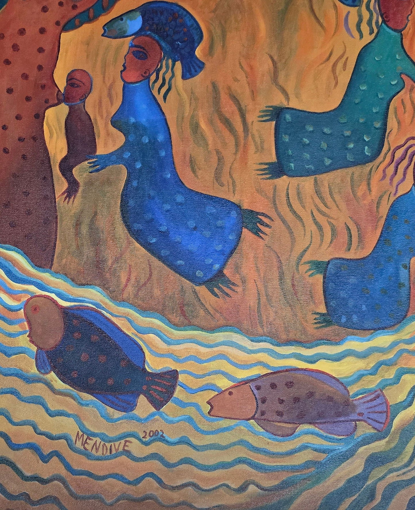 Manuel Mendive Hoyos is an Afro-Cuban artist. Mendive was born in Havana, Cuba, in 1944. His family - MJ Auction Gallery - Painting