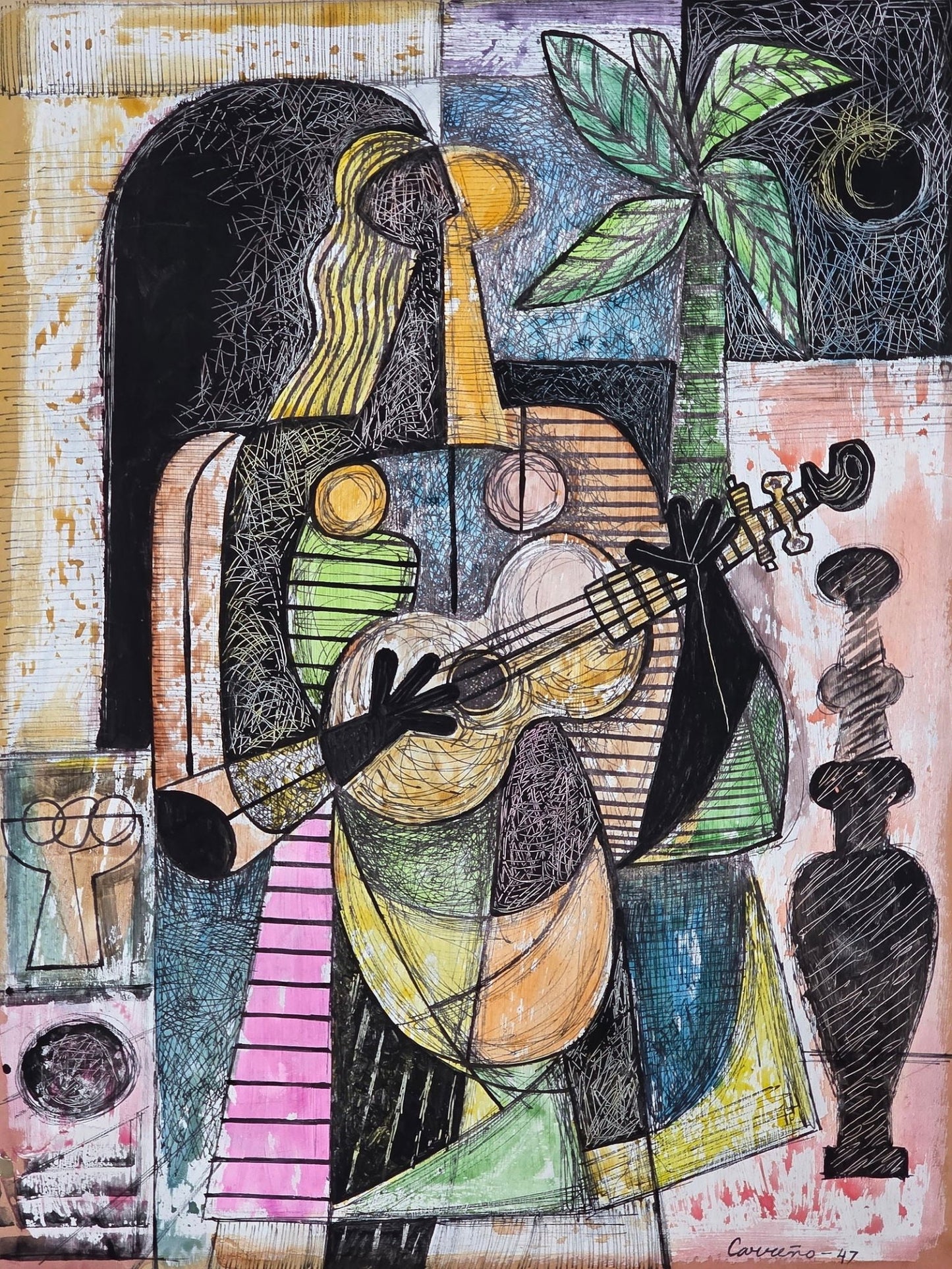 Mario Carreño y Morales, better known as Mario Carreño (May 24, 1913 – December 20, 1999) was a - MJ Auction Gallery - Painting