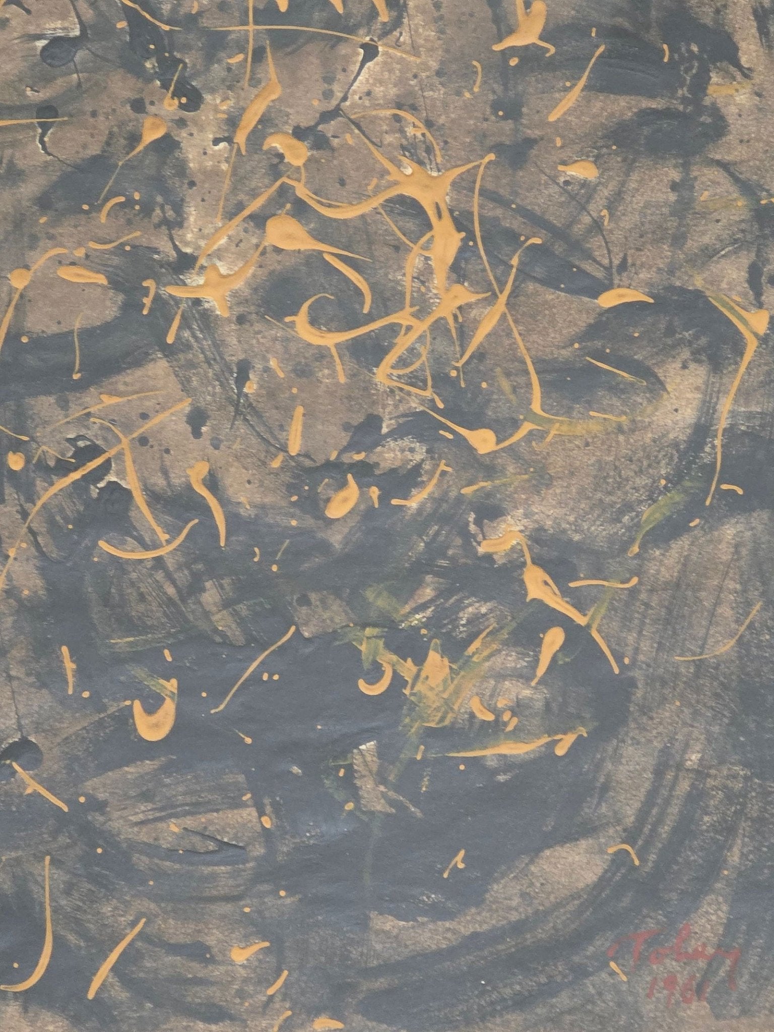 Mark George Tobey was an American painter. His densely structured compositions, inspired by Asian - MJ Auction Gallery - Painting
