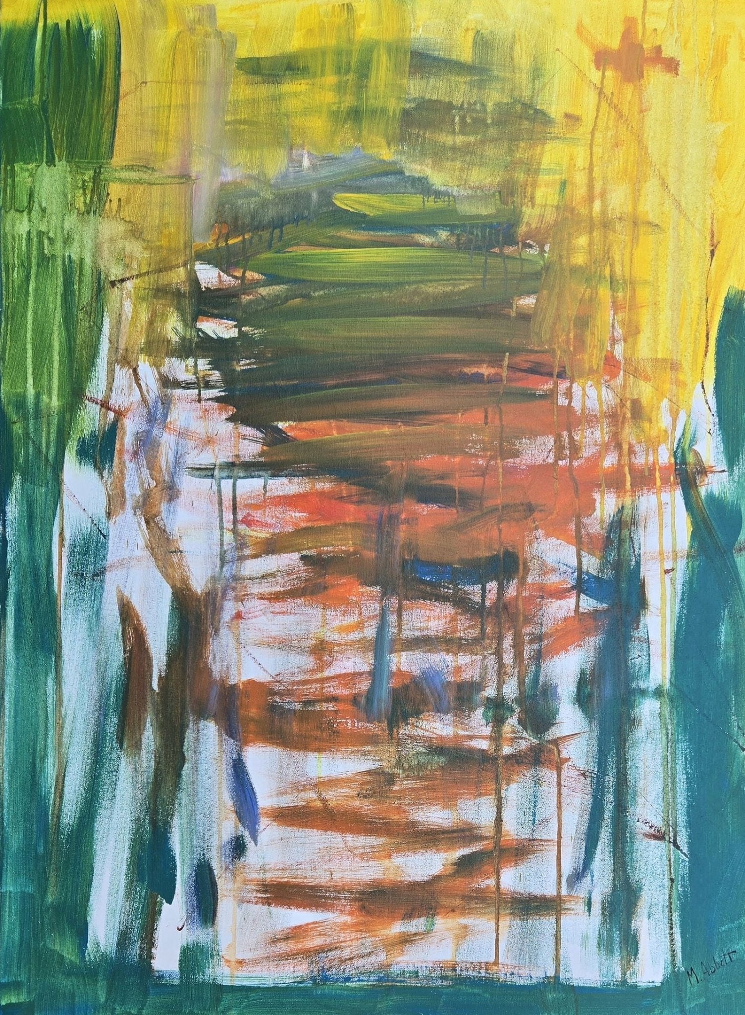 Mary Lee Abbott was an American artist, known as a member of the New York School of abstract express - MJ Auction Gallery - Painting