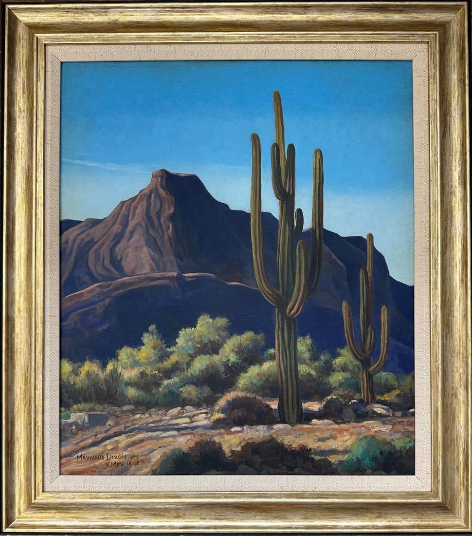 Maynard Dixon was an American artist. He was known for his paintings, and his body of work focused - MJ Auction Gallery - Painting
