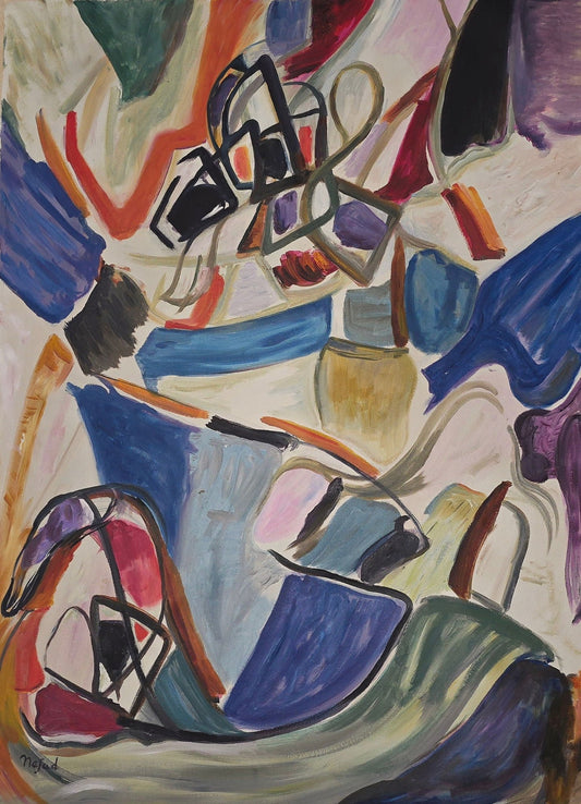 Nejad Melih Devrim was active/lived in Turkey, France . Born to a highly educated family of artists - MJ Auction Gallery - Painting