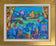 Oil on Canvas of a Coastal Village (Jose María Mijares)
