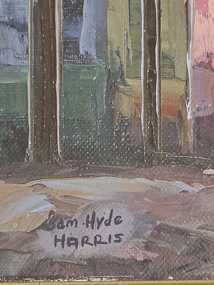 Oil on Canvas Urban Scene (Sam Hyde Harris) - MJ Auction Gallery - Painting