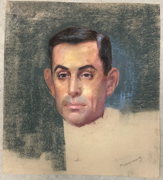 Pastel Portrait (L. Mednyanszky) - MJ Auction Gallery - Painting