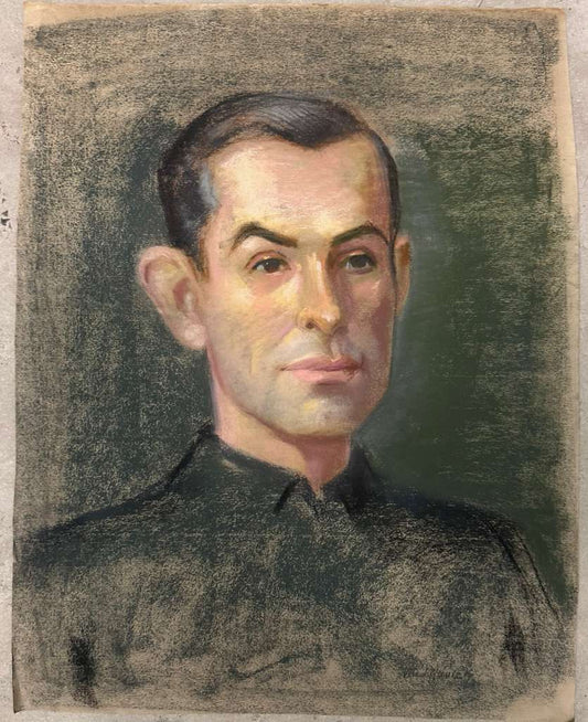 Pastel Portrait (Lazlo Mednyanszky) - MJ Auction Gallery - Painting